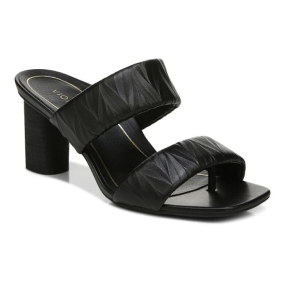 Vionic Shoes Like New Vionic Emaline Slide Heeled Black Sandals
